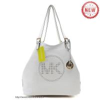 michael kors geperforeerd-logo grab groot wit schoudertas Outlet Eindhoven ofovt293